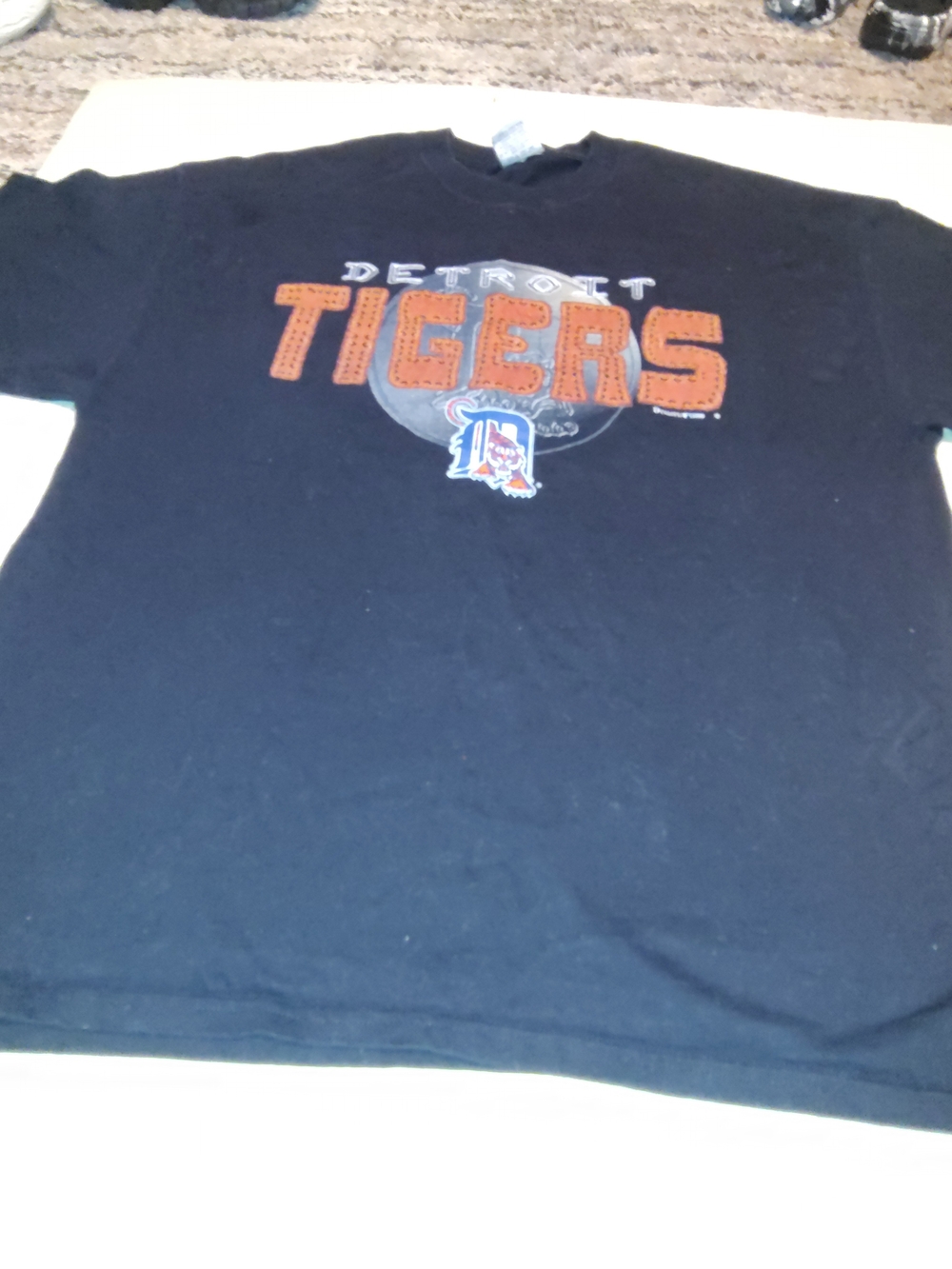 Detroit Tigers Black Short Sleeve Graphic Tee